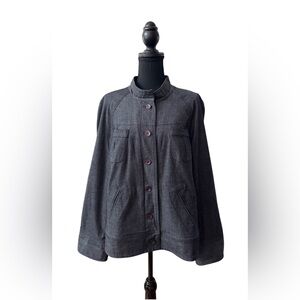 J. Jill Dark Gray Jean Jacket